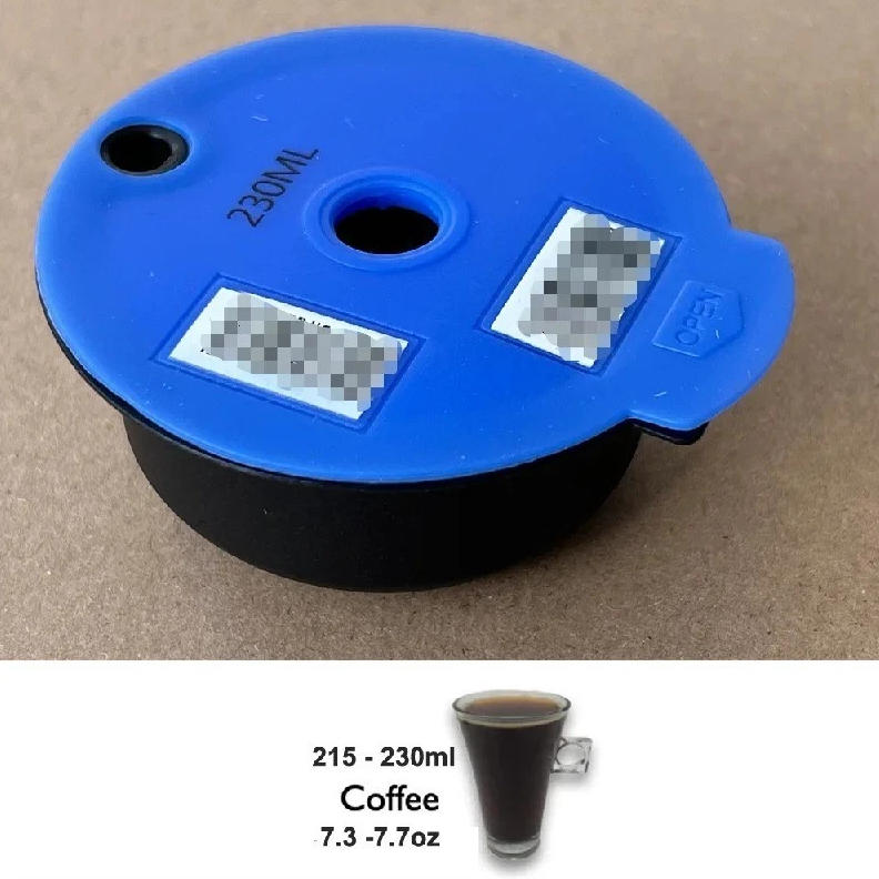 60ML / 180ML / 230ML Reusable Coffee Capsule Pods for Tassimo Coffee Machine Refillable Filter Maker Pod